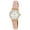 Gold/White, variant on Rae Dunn Women's MEGAN Black 26mm Round Face Vegan Leather Strap Watch