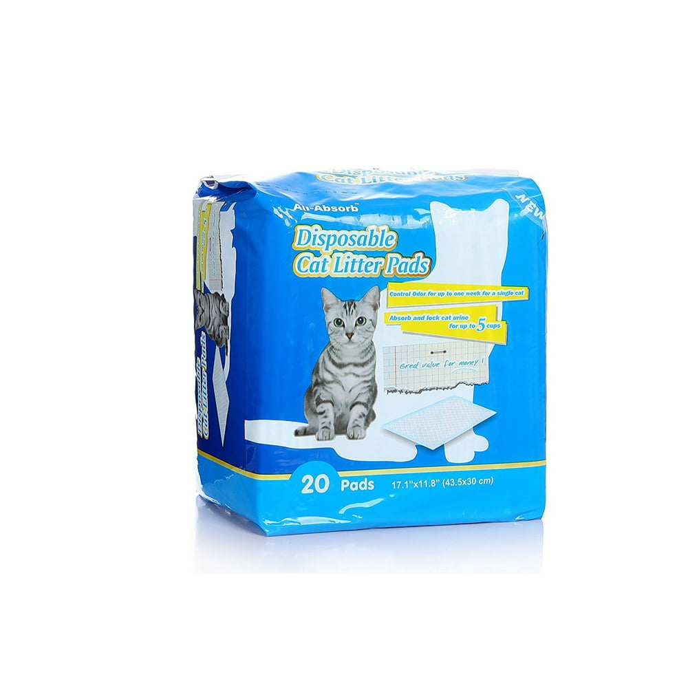 Cat Litter Pads, 20 ct, plastic bags