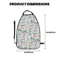 thumbnail image 2 of Naloa Watercolor Wildflowers 1 2Pcs Anti-Kick Back Seat Cover Kick Mat, Car Seat Protector with 3 Storage Pockets, 2 of 8