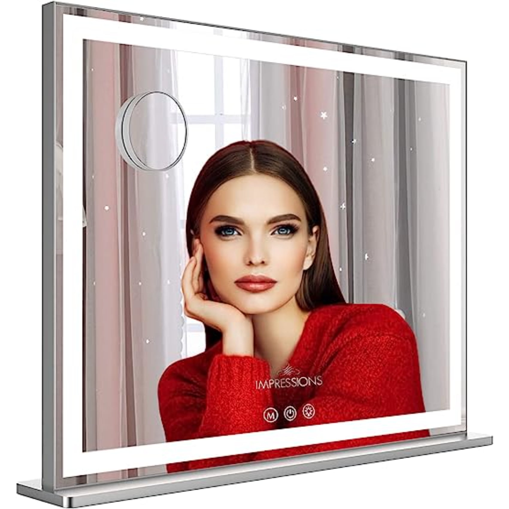 Impressions Vanity Classique Tri Tone LED Makeup Mirror with Touch