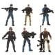 thumbnail image 1 of Figuras de acción de la fuerza especial para niños, soldados del ejército, 6 uds., juego de soldado conjunto móvil, conjunto de juguetes del ejército para niños, regalo, 1 of 7