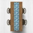 thumbnail image 2 of Creative Products Peacock Feathers Teal 16 x 72 Poly Twill Table Runner, 2 of 2
