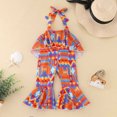 thumbnail image 5 of MZXELPRJD Girls Jumpsuits Toddler Girls African Small Gifts Ankara Sleeveless Ruffled Backless Boys 3t Outfits Boys Sweat Outfits Size 14-16 Girl Size 14-16 Outfits Easter Outfit Baby Girl, 5 of 9