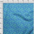 thumbnail image 2 of oneOone Polyester Lycra Turquoise Blue Fabric Batik Craft Projects Decor Fabric Printed By The Yard 56 Inch Wide, 2 of 4