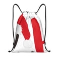 thumbnail image 1 of Xecao HOHOHO Christmas Pattern Sports Drawstring Backpack - String Swim Gym Bag with Wet Proof Pocket for Women&Men-Medium, 1 of 6