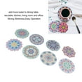 thumbnail image 4 of Rhinestone Coaster Kit, Rhinestone Painting Coasters Rich Colors Easy Operation 8 Pieces Strong Stickiness  For Family, 4 of 8
