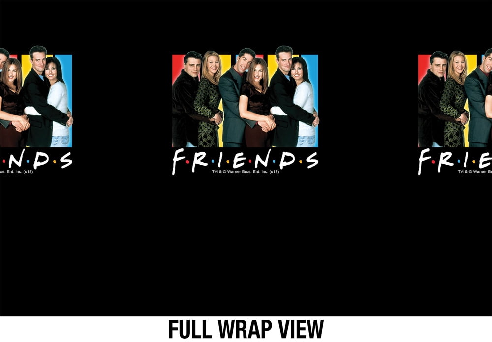 Friends Official It's All About Friends 18 oz Insulated Water Bottle, Leak Resistant, Vacuum Insulated Stainless Steel with 2-in-1 Loop Cap