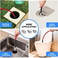 thumbnail image 2 of Sewer Jetter Kit for Pressure Washer 50 FT, Drain Cleaner Hose with Power Washer Gun, 1/4 Inch NPT Corner, Rotating and Button Nose Sewer Jetting Nozzle,Waterproof Tape, Pearl Corsage Pin, Spanner, 2 of 8