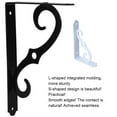 thumbnail image 4 of Youkk Metal Stable And Sturdy L-shaped Triangular Bracket For Storage Rack More Sturdy The S-shaped Design Is Beautiful White+accessories 10 inches, 4 of 6