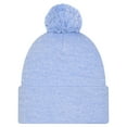 thumbnail image 2 of Men's New Era Light Blue Memphis Grizzlies Marled Cuffed Knit Hat with Pom, 2 of 2