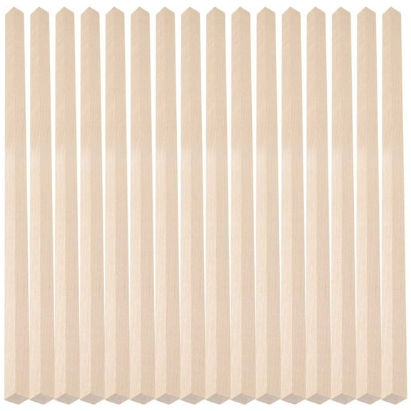 20pcs Square Wood Dowels Wooden Dowel Rods For Crafting Square Wood Sticks For Crafts Unfinished Pine Hardwood Sticks For Woodworking Models Making Dollhouses Miniatures