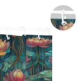 thumbnail image 5 of Yayeee Shower Curtain with Hooks 72"x72" Waterproof Fabric Bathroom Hanging Decor, Art Water Lilies Pattern, 5 of 5
