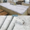thumbnail image 4 of Glossy Marble Paper Granite Wallpaper Peel and Stick Wallpaper Self Adhesive Removable Wallpaper 23.6x39.3in Waterproof Countertop Paper for Cabinet Countertop Furniture Kitchen Viny Film, 4 of 9