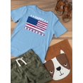 thumbnail image 3 of Independence Day Brush Flag T-Shirt Toddler -Image by Shutterstock,  5 Toddler, 3 of 4