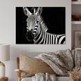 thumbnail image 2 of Designart "Striking Patterns on a Zebra I" Animals Metal Wall Art, 2 of 5