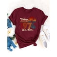 thumbnail image 3 of QAFOPEH Women Vintage 1974 Limited Edition Shirt Crewneck Tee Birthday Gifts Tops, 3 of 7