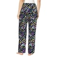 thumbnail image 6 of Pajama Pants Women, Abstract Zebra Tiger print Sweatpants Soft Sleep Lounge Pants, Casual PJ Bottoms Pants with Pockets, 6 of 7
