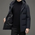 thumbnail image 2 of 2024 Nueva chaqueta de plumón larga gruesa de invierno para hombre, chaqueta cálida informal de lujo para negocios para hombre, ropa de moda, chaqueta de plumón, 2 of 5