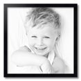 thumbnail image 2 of ArtToFrames 21" x 21" Satin Black Picture Frame, 21x21 inch Black Wood Poster Frame (WOM-1451), 2 of 8