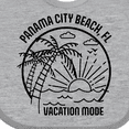 thumbnail image 4 of Inktastic Summer Vacation Mode Panama City Beach Florida Boys or Girls Baby Bib, 4 of 4