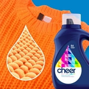 Cheer Liquid Laundry Detergent, HE Compatible, 154 fl oz, 107 Loads