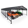 thumbnail image 7 of EASYHAWK 20x40 FT Heavy Duty Galvanized Steel Carport - Outdoor Metal Carport Vehicle Shelter for Cars, Trucks, SUVs, Boats & Tractors, 7 of 7