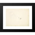 thumbnail image 2 of Frederic Leighton 24x18 Black Modern Framed Museum Art Print Titled - Preliminary Studies for Portrait of William Makepeace Thackeray (ca. 1855), 2 of 5