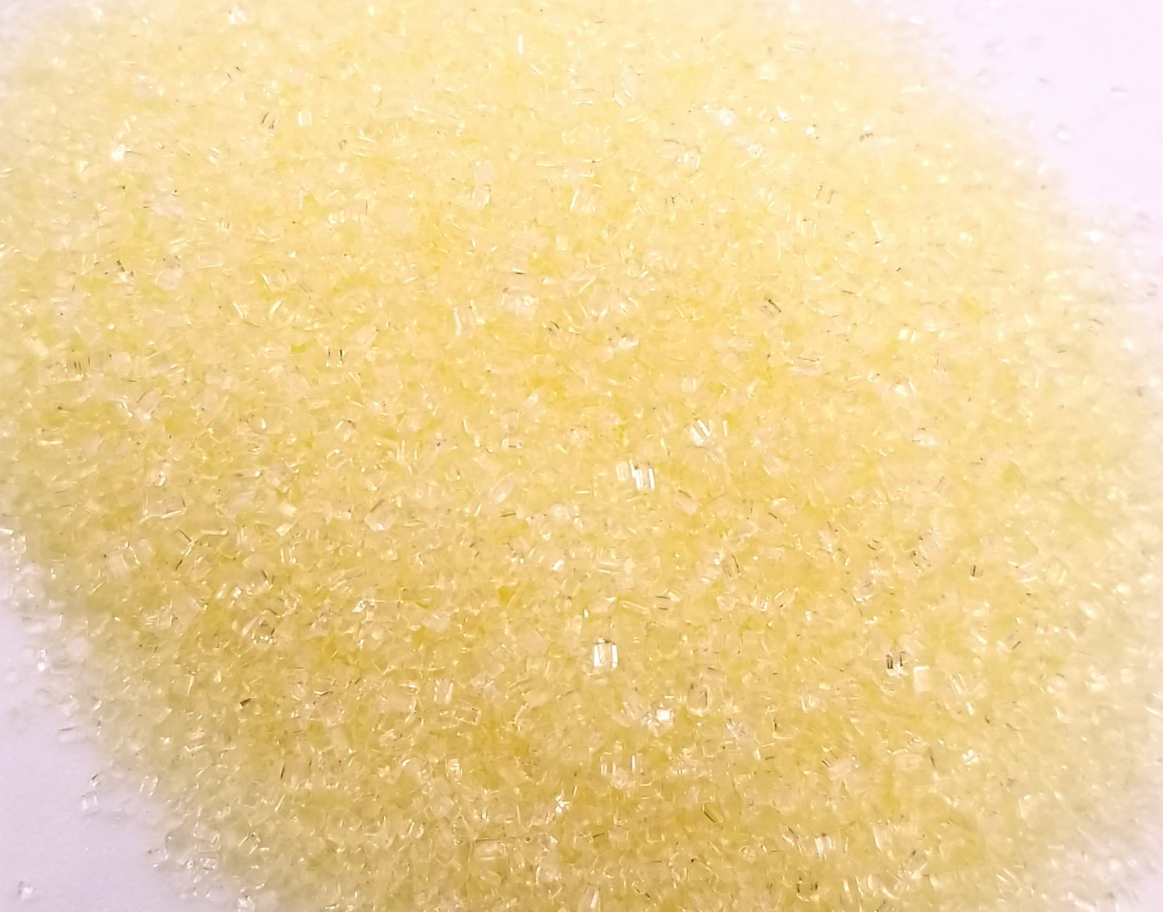 NCS Pastel Yellow Sanding Sugar, 8 ounces Great for Cupcakes, Cookies