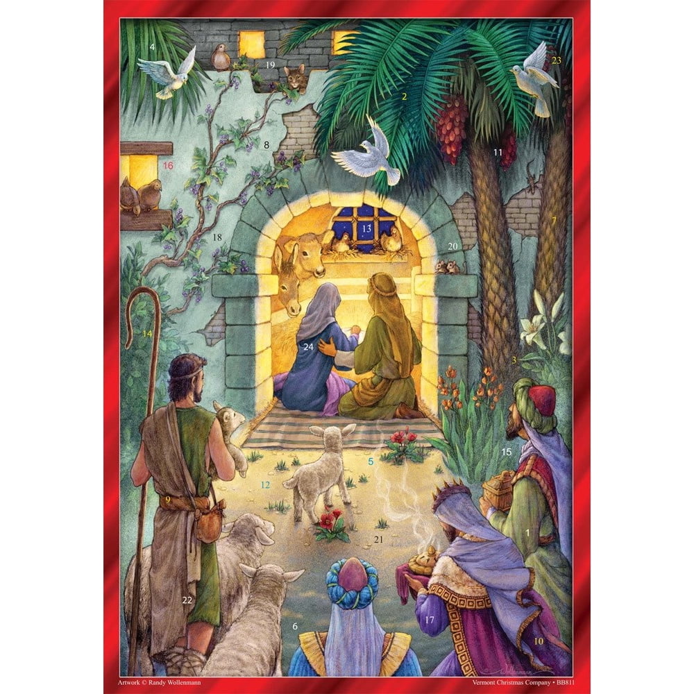 Advent Calendar Peaceful Nativity Scene