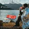 thumbnail image 3 of Aqua Emergency Emergency Drinking Water Cans 12 fl oz (2400 Pack) – 50 Year Shelf Life, BPA-Free Purified Water, Reverse Osmosis, Bulk Water Supply for Survival, Camping & Disaster Preparedness, 3 of 8
