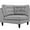 Light Gray, variant on Modway Empress Upholstered Polyester Fabric Sofa Corner Chair in Beige
