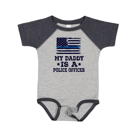 

Inktastic Daddy is a Police Officer Policeman Law Enforcement Gift Baby Boy or Baby Girl Bodysuit