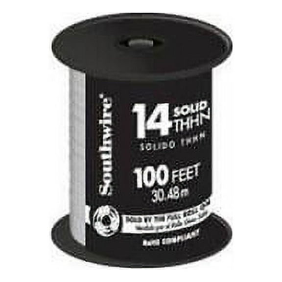 Southwire 14 Gauge Solid THHN Multi - Purpose Copper Wire, White
