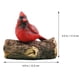 thumbnail image 2 of Estatuilla de cardenal en miniatura, estatua de pájaro de resina en árbol, escultura de jardín al aire libre, arte de patio para decoración para fiesta de Navidad, regalos, 2 of 5