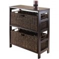 thumbnail image 1 of Granville 3pc Stroage Shelf with 2 Large Baskets, Espresso, 1 of 1