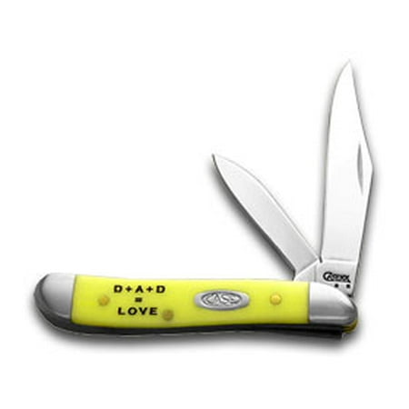 Case XX Knives Fathers Day Yellow Peanut 1/1000 Pocket Knife 80030FD