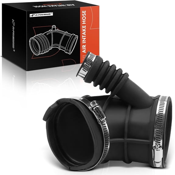 A-Premium Engine Air Intake Hose Tube W/Clamps [fits DOHC,6Cyl 2.5L 3.0L] Compatible with BMW [E46 Series] 325Ci 2003-2006, 325i 2003-2005, 330Ci 2001-2006, 330i 330xi 2001-2006, Replace# 13541438759