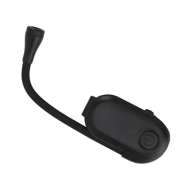 Lampe de Livre Rechargeable, Clip sur la Lecture Abdominaux Noirs et PVC 400mAh Bras Réglable Gradation en Continu pour l'École