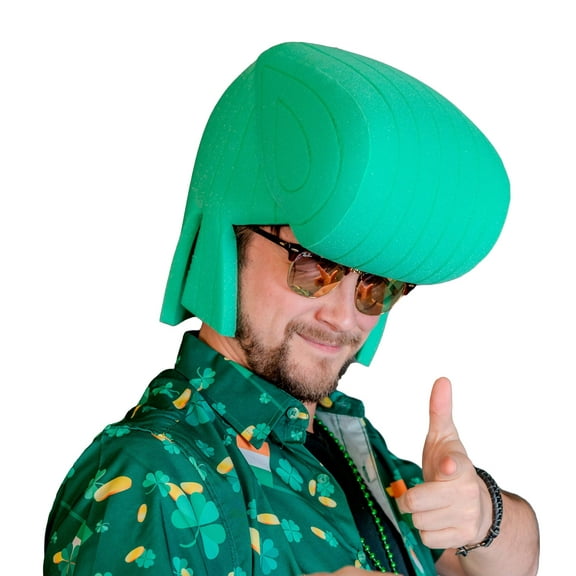 St Patrick's Elvis Wig - Saint Patricks Day -St Patrick's Day Deco - Irish Elvis Wig - Green Elvis Wig - Leprechauns Elvis WIg -Photo Props