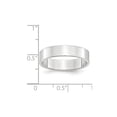 thumbnail image 4 of Auriga 10k White Gold 5mm Lightweight Flat Wedding Band for Women Size- 12, 4 of 6