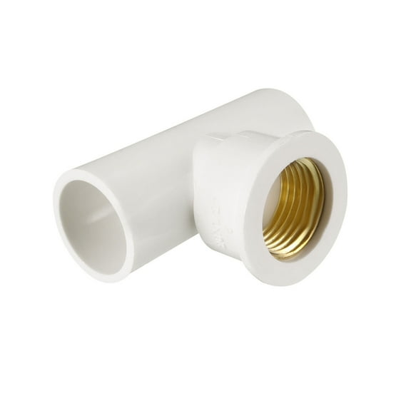 20mm x 1/2PT Female x 20mm Slip Pipe Fitting Tee T-shape 2Pcs