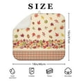 thumbnail image 4 of Fall Dish Drying Mat 16x18 Inch, Ultra Absorbent Microfiber Dish Rack Pad Drainer Mat for Kitchen Counter, Coffee Bar, Thanksgiving Autumn Harvest Decor., 4 of 7
