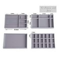 thumbnail image 2 of Awdenio Earring Ring Jewelry Display Storage Box Case Organizer Flannel Tray Holder Gift, 2 of 3