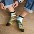 thumbnail image 3 of Pofeuu Cartoon Mushroom House Print 30cm Socks, Adult Running Hiking Socks for Youth and Adult, 3 of 7