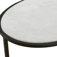 thumbnail image 6 of Uttermost Twofold White Marble Accent Table, 6 of 7
