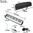 thumbnail image 2 of 32 Keys Melodica Piano Musical Instrument for Beginner Gift with Carrying Bag (pink), 2 of 9
