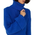 thumbnail image 7 of Short turtleneck sweater women's knitted pullover long-sleeved top autumn and winter warm sweater women's soft sweater new style-Blue-M, 7 of 7