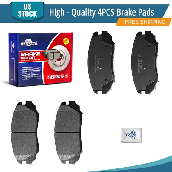 YXPCARS BD1125: 4PCS Front Ceramic Brake Pads Set for Hyundai Azera 2006-2011 Sonata 2006-2010 Kia Amanti 2007-2009
