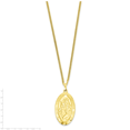 thumbnail image 2 of Gold Large Oval Saint Christopher Medal 24 Inch Chain Necklace Religious Pendant Charm Patron St, 2 of 6