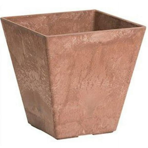 6 in. Ella Square Planter  Rust